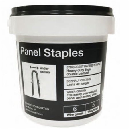 BEKAERT Panel Staples Pail, 6 Gauge & 2.5 in. 5 lbs BE600935